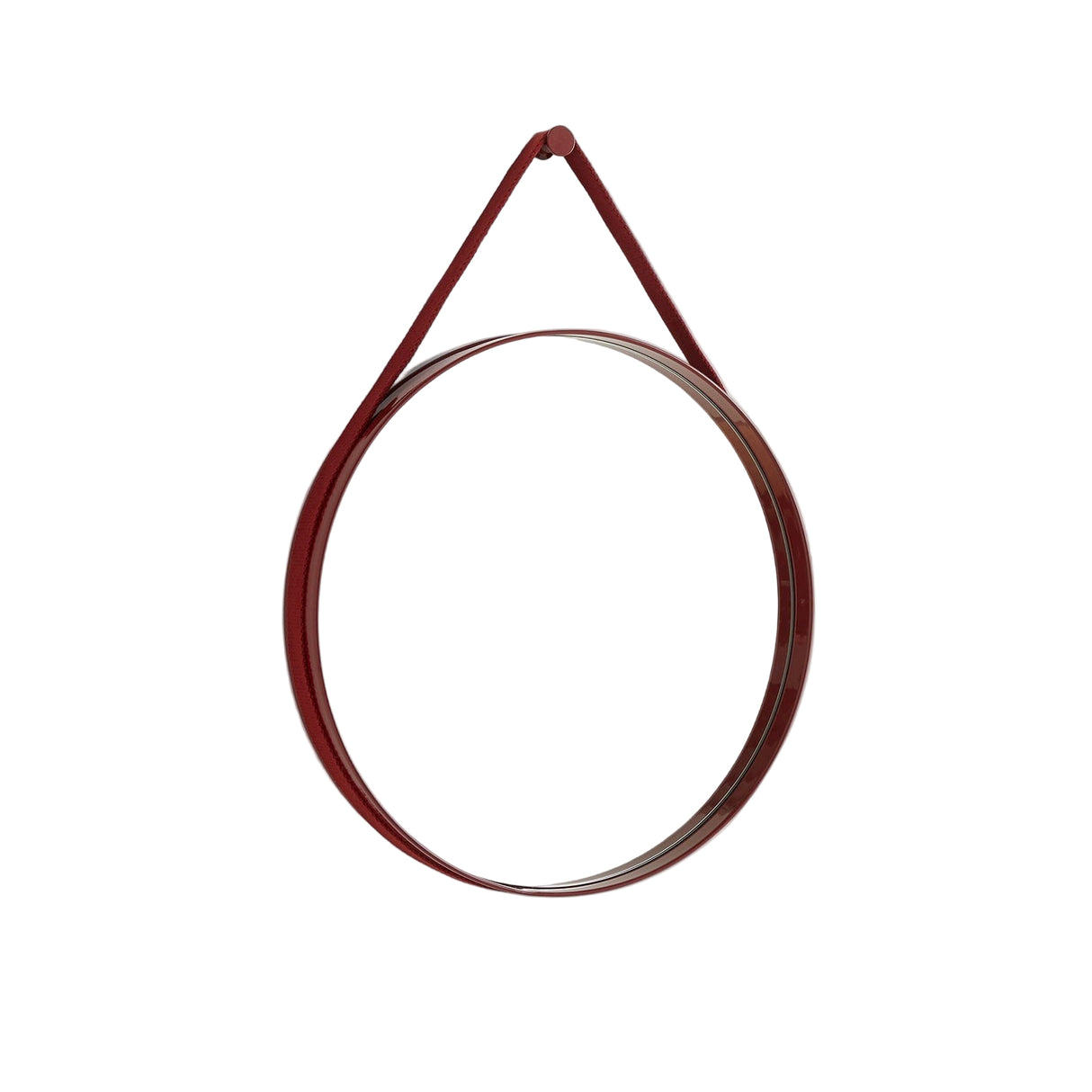 Strap Mirror No 2 Ø50 Red - Spejl fra Hay - 1 - Jacobsen Plus
