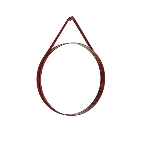 Strap Mirror No 2 Ø50 Red - Spejl fra Hay - 1 - Jacobsen Plus
