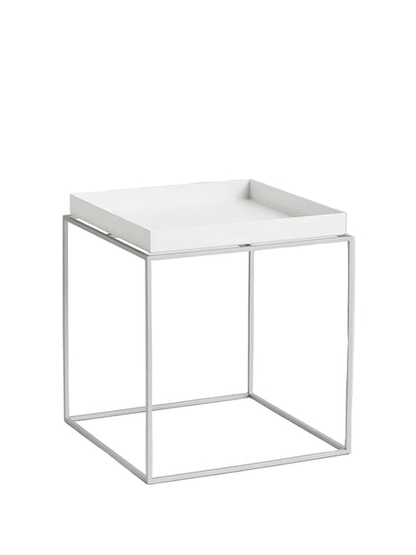 Tray Table Medium 40x40, silikonebelagt stålbase fra Hay - Chocolate - Jacobsen Plus