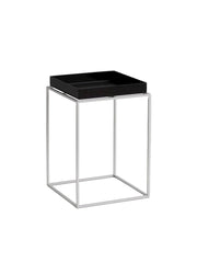 Tray Table Small High 30x30, silikonebelagt stålbase fra Hay