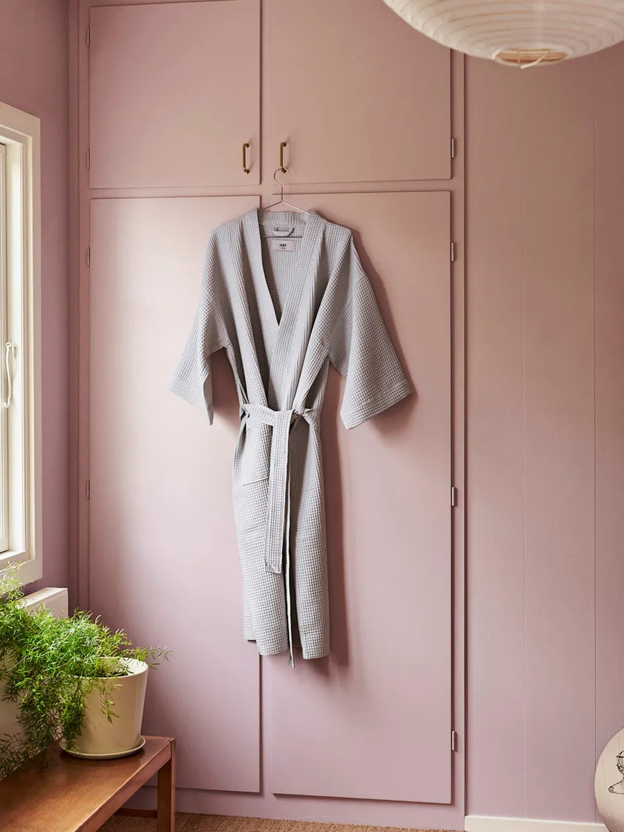Waffle Badekåbe, grå fra Hay