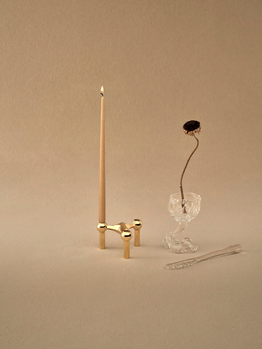 Kertelys til Nagel Lysestage, almond butter fra STOFF Nagel - 3 - Jacobsen Plus