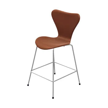 3187 Lav Barstol af Arne Jacobsen - Fuldpolstret / Grace læder / Valnød - Jacobsen Plus