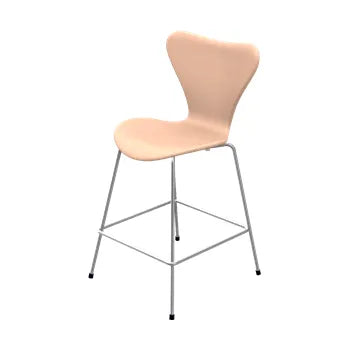 3187 Lav Barstol af Arne Jacobsen - Fuldpolstret / Natur læder / Natur - Jacobsen Plus