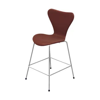 3187 Lav Barstol af Arne Jacobsen - Fuldpolstret / Embrace læder / Chokolade - Jacobsen Plus