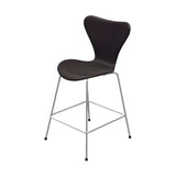 3187 Lav Barstol af Arne Jacobsen - Fuldpolstret / Soft læder / Sort-brun - Jacobsen Plus