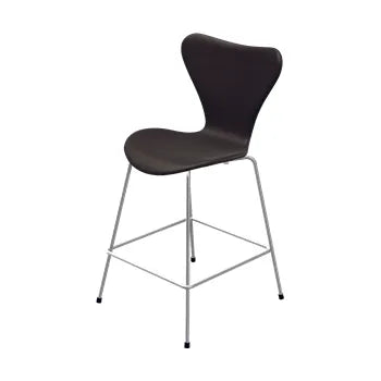 3187 Lav Barstol af Arne Jacobsen - Fuldpolstret / Soft læder / Sort-brun - Jacobsen Plus