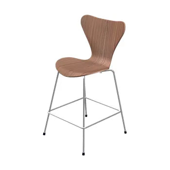 3187 Lav Barstol af Arne Jacobsen - Uden polstring / Elm / Ingen farve - Jacobsen Plus