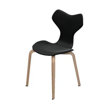 4130 Grand Prix med træben af Arne Jacobsen - Fuldpolstret / Grace læder / Mørk-brun - Jacobsen Plus