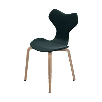 4130 Grand Prix med træben af Arne Jacobsen - Fuldpolstret / Grace læder / Sort - Jacobsen Plus
