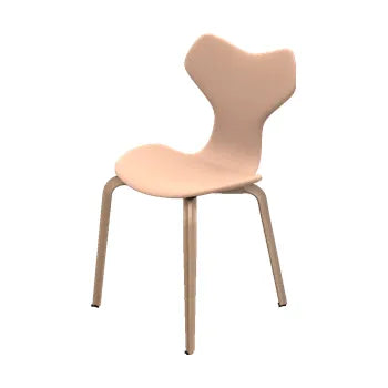 4130 Grand Prix med træben af Arne Jacobsen - Fuldpolstret / Natur læder / Natur - Jacobsen Plus