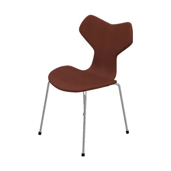 3130 Grand Prix, fuldpolstret af Arne Jacobsen - Fuldpolstret / Embrace læder / Chokolade - Jacobsen Plus