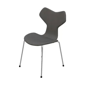 3130 Grand Prix, fuldpolstret af Arne Jacobsen - Fuldpolstret / Embrace læder / Concrete - Jacobsen Plus