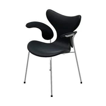 3208 Liljen med armlæn af Arne Jacobsen - Grace læder / Mørk-brun - Jacobsen Plus