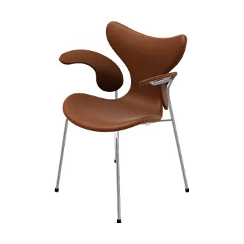 3208 Liljen med armlæn af Arne Jacobsen - Grace læder / Valnød - Jacobsen Plus