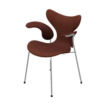 3208 Liljen med armlæn af Arne Jacobsen - Embrace læder / Chokolade - Jacobsen Plus