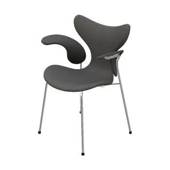 3208 Liljen med armlæn af Arne Jacobsen - Embrace læder / Concrete - Jacobsen Plus