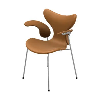 3208 Liljen med armlæn af Arne Jacobsen - Soft læder / Valnød - Jacobsen Plus