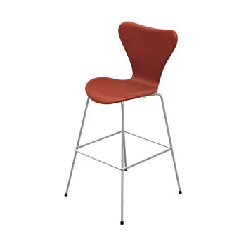 3197 Høj Barstol af Arne Jacobsen - Fuldpolstret / Soft læder / Cognac - Jacobsen Plus