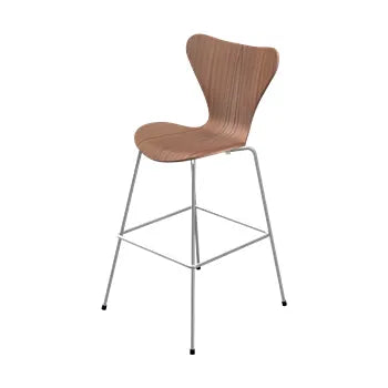 3197 Høj Barstol af Arne Jacobsen - Uden polstring / Elm / Ingen farve - Jacobsen Plus
