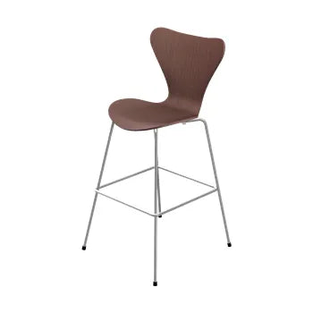 3197 Høj Barstol af Arne Jacobsen - Uden polstring / Farvet ask / Hvid - Jacobsen Plus