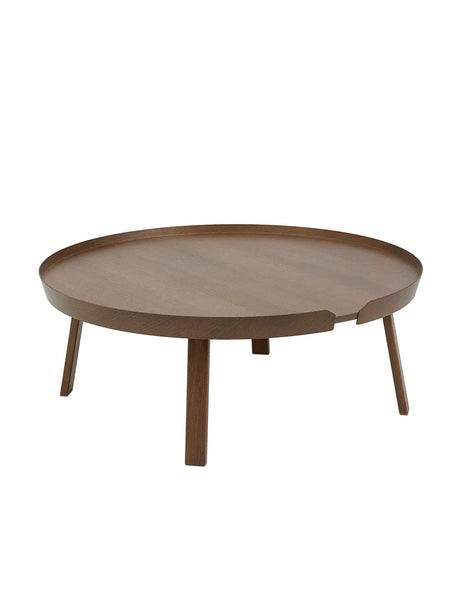 Around Coffee Table, extra large fra Muuto - Dark stained brown - Jacobsen Plus