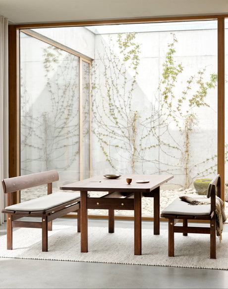 Asserbo sæt, spisebord og bænke inkl. hynder, af Børge Mogensen - 2 - Jacobsen Plus