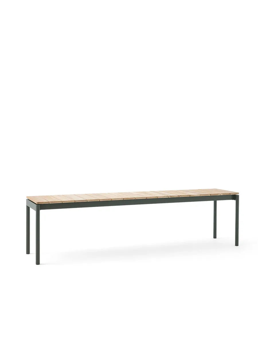Ville AV28 Havebænk, 180x40 fra &Tradition - Bronze Green - Jacobsen Plus