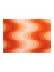 Wave Gulvtæppe, orange af Verner Panton