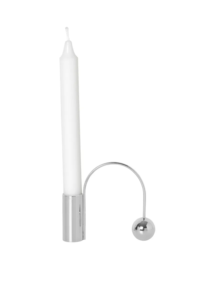 Balance Candle Holder fra Ferm Living - Krom - Jacobsen Plus