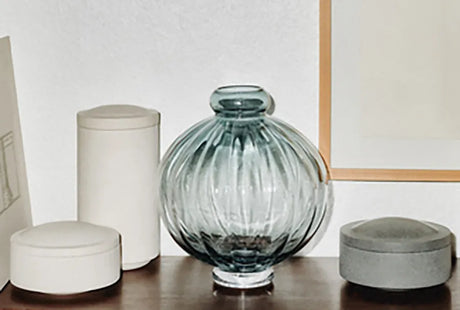 Balloon Vase 01, glas fra Louise Roe - Blue - Jacobsen Plus