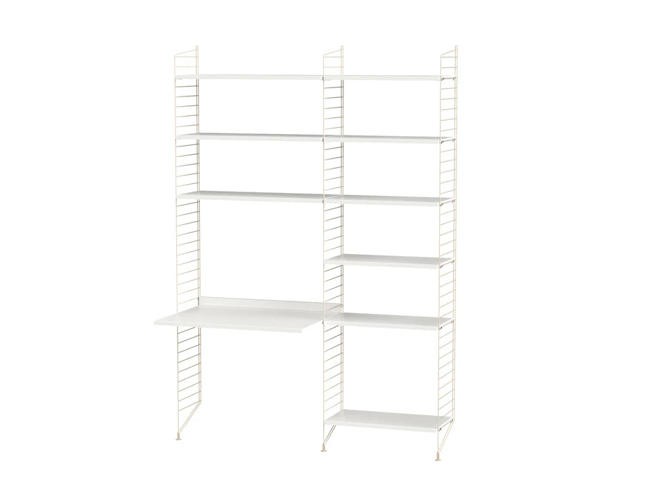 Kontor, bundle B fra String - Beige - hvid - Jacobsen Plus