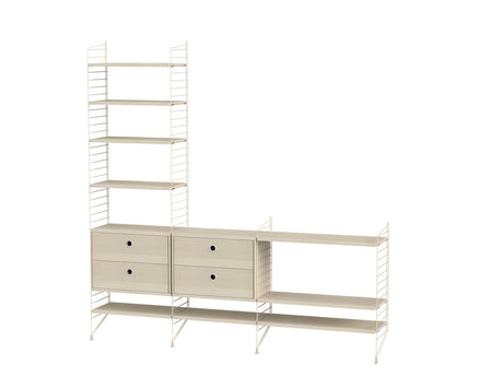 Reol, Living room J fra String - Beige - ask - Jacobsen Plus