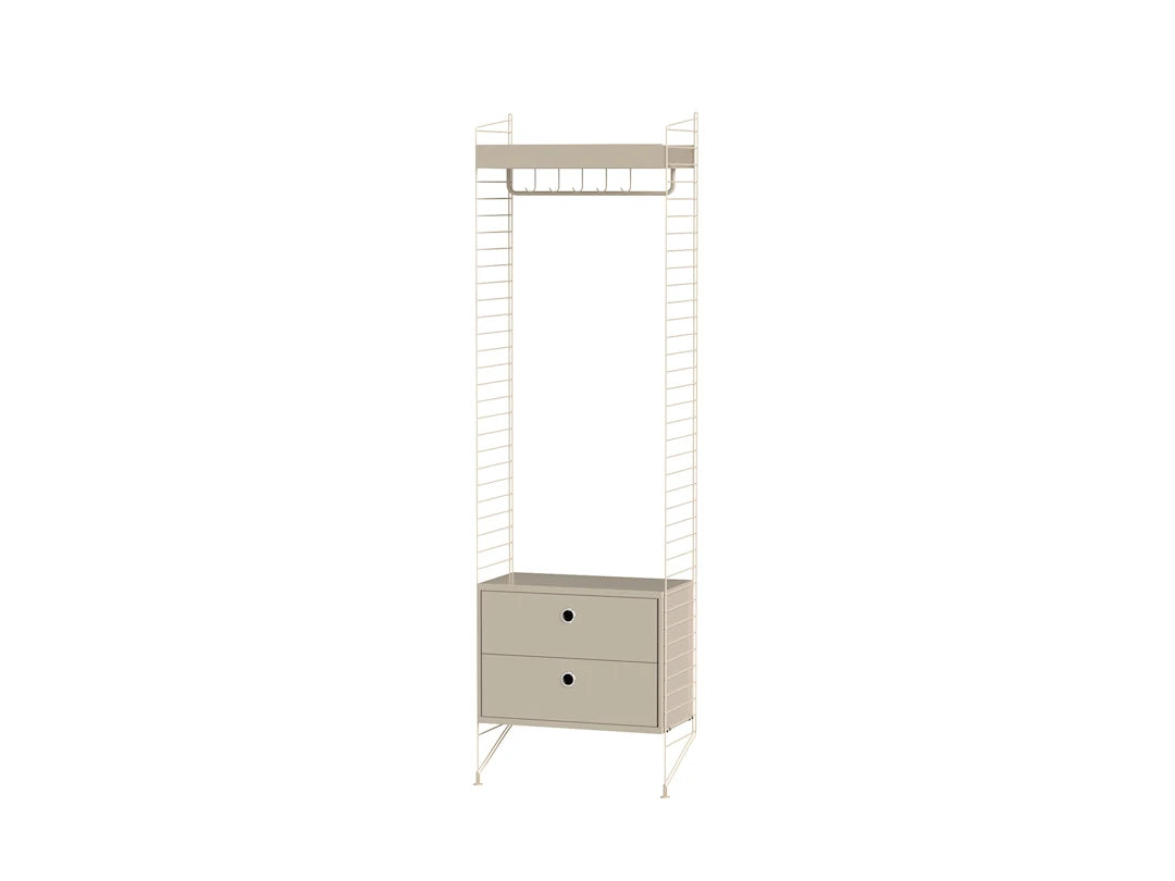 Hallway M, entréreol fra String Furniture - Beige - beige - Jacobsen Plus