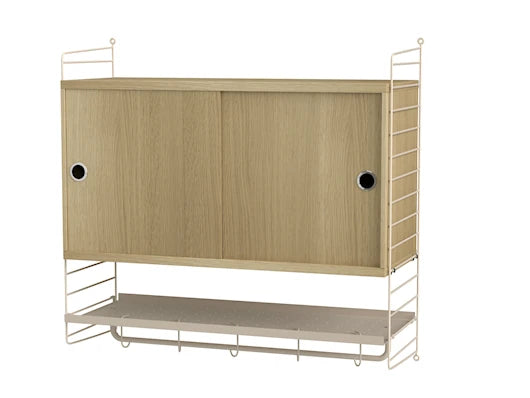 Soveværelse, bundle F fra String - Beige - eg - Jacobsen Plus