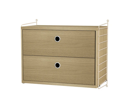 Soveværelse, bundle A fra String - Beige - eg - Jacobsen Plus