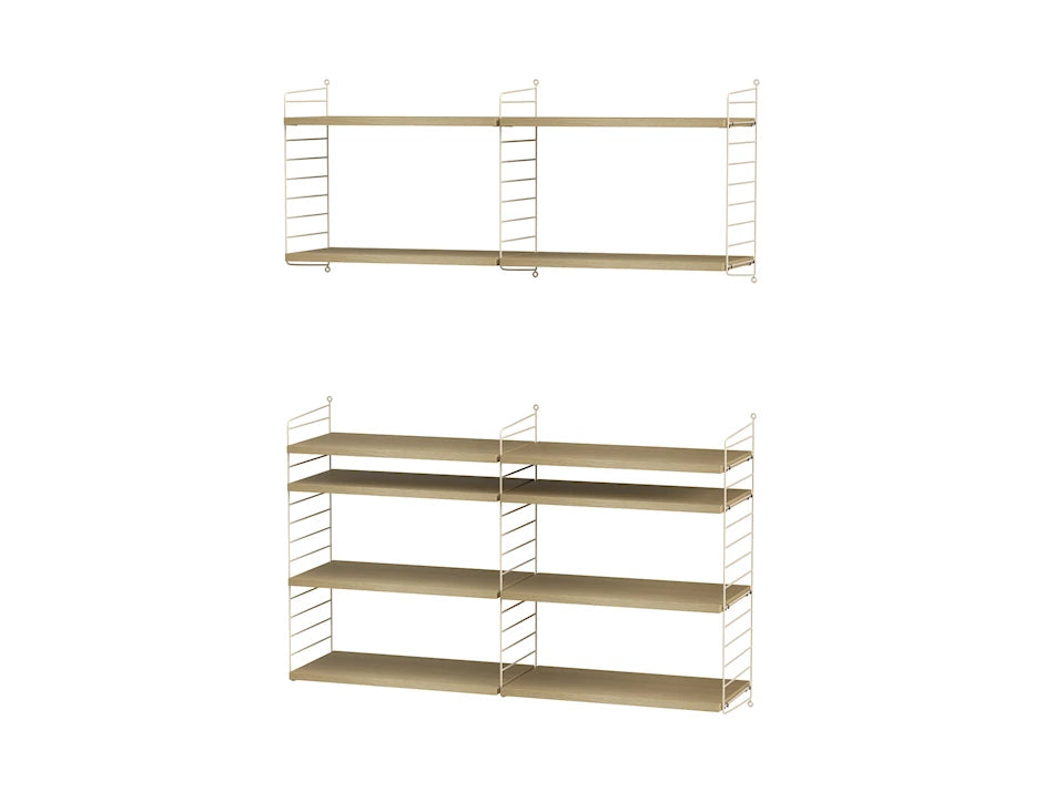 Reol, Living room N fra String - Beige - eg - Jacobsen Plus