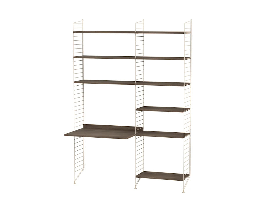 Kontor, bundle B fra String - Beige - valnød - Jacobsen Plus