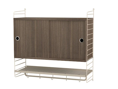 Soveværelse, bundle F fra String - Beige - valnød - Jacobsen Plus