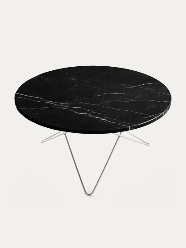 O Table i marmor fra OX Denmarq - Blankt / Sort marmor - Jacobsen Plus