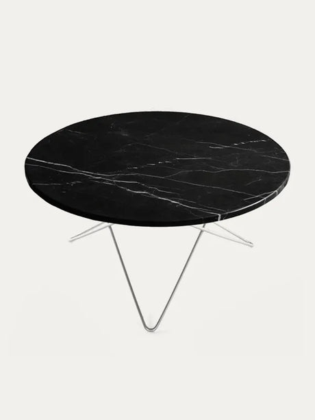 O Table i marmor fra OX Denmarq - Blankt / Sort marmor - Jacobsen Plus