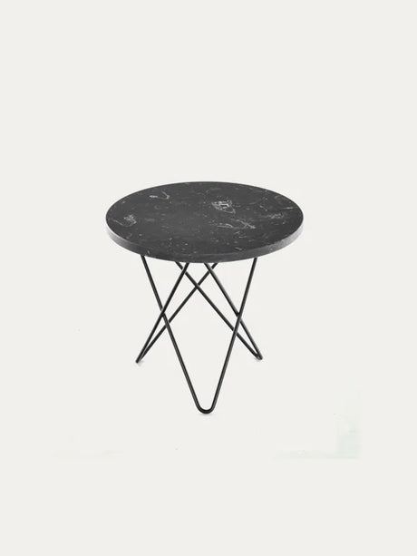 Mini O Table fra OX Denmarq - Sort / Sort marmor - Jacobsen Plus
