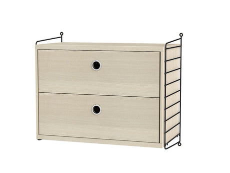 Soveværelse, bundle A fra String - Sort - ask - Jacobsen Plus