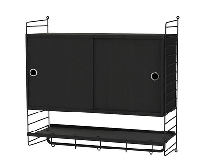 Soveværelse, bundle F fra String - Sort - sort ask - Jacobsen Plus