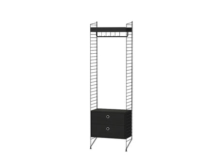 Hallway M, entréreol fra String Furniture - Sort - sort ask - Jacobsen Plus