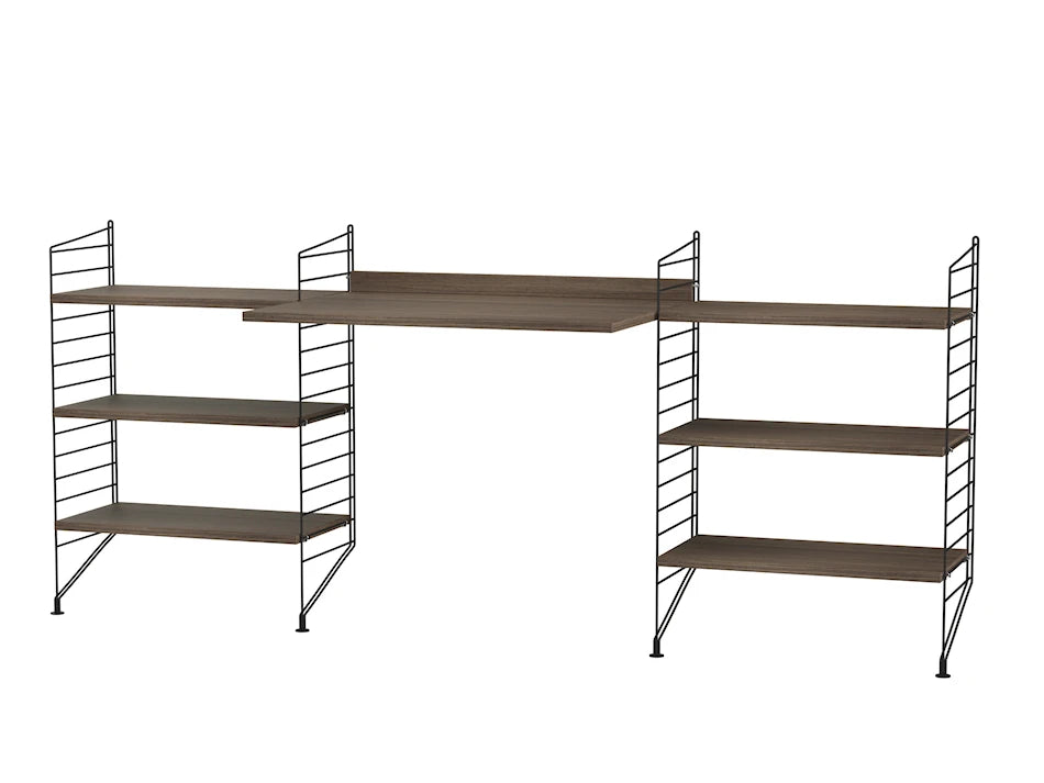 Kontor, bundle D fra String - Sort - valnød - Jacobsen Plus