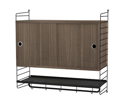 Soveværelse, bundle F fra String - Sort - valnød - Jacobsen Plus