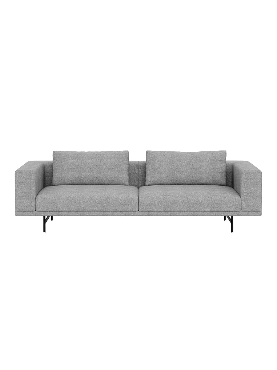 Vipp - Loft 3-Personers Sofa - Brook - Sort pulverlakeret stel - Jacobsen Plus