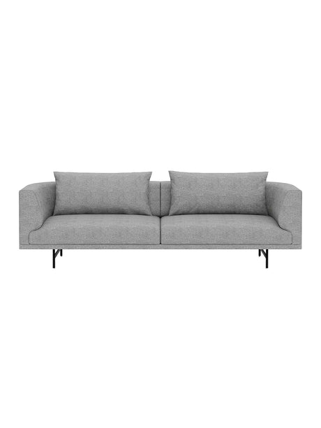 Vipp - Chimney 3-Personers Sofa - Bark - Sort pulverlakeret stel - Jacobsen Plus