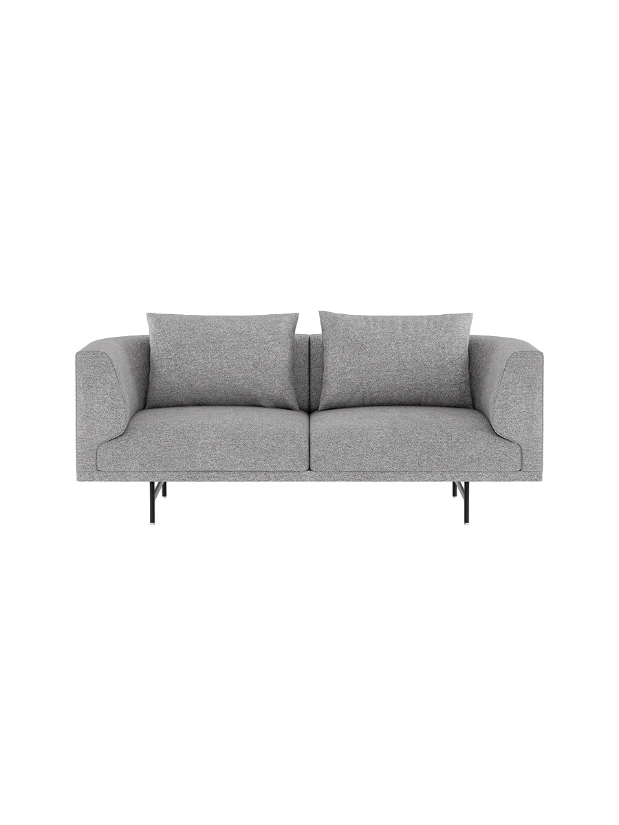 Vipp - Chimney 2-Personers Sofa - Brook - Sort pulverlakeret stel - Jacobsen Plus